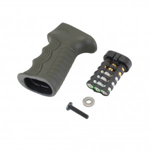 Пистолетная рукоятка на АК, Сайгу или Вепрь прорезиненная с контейнером внутри DLG Tactical DLG098 [DLG Tactical]